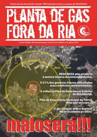Publicado o Boletín nº16 do Comité Cidadán de Emerxencia para a Ría de Ferrol