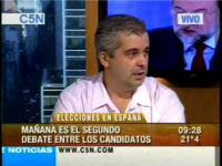 L&oacute;pez Dobarro, na TV arxentina
