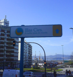 Vigo conta con outros 27 sinais indicativos como este. Flickr: Tomas R Vigo