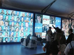 Stand do PP nunha convenci&oacute;n en Galiza
