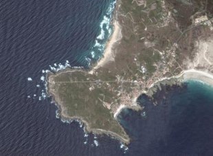 Cabo Corrubedo, unha das zonas afectadas polo Plan Acuícola / Google Maps