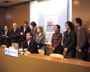 Estivo acompa&ntilde;ado por boa parte da Executiva