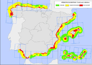 Mapa eólico mariño – Ministerio de Medio Ambiente