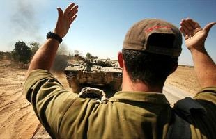 O Ex&eacute;rcito de Israel, en territorio de Gaza