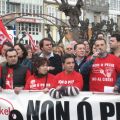 Manifestaci&oacute;n dos traballadores en xaneiro