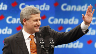Stephen Harper, primeiro ministro do Canadá e líder do Partido Conservador