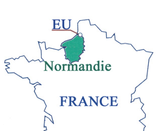 Eu sit&uacute;ase na Alta Normand&iacute;a francesa