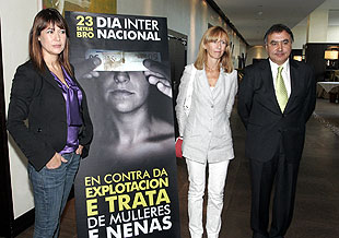 A secretaria xeral de Igualdade, Marta Gonz&aacute;lez, no centro da imaxe