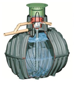 Reproduci&oacute;n do tanque onde se almacenar&iacute;a a auga
