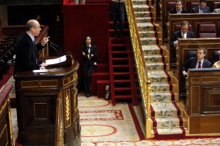 Francisco Jorquera durante a s&uacute;a intervenci&oacute;n este m&eacute;rcores no Congreso