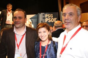 Pablo García, á esquerda na imaxe, convértese nunha das principais bazas do PSdeG