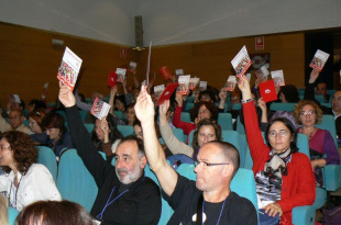Momento da votaci&oacute;n /Fotos: CIG-Ensino