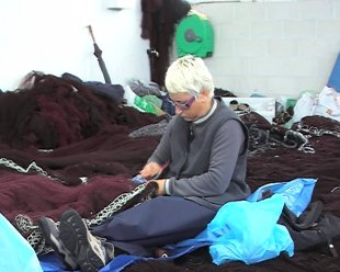 En Galiza hai unhas 1.200 redeiras, 700 delas cotizan &aacute; Seguridade Social