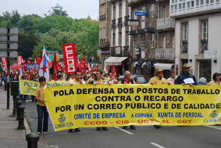 "Correo p&uacute;blico e de calidade": Mobilizaci&oacute;n dos traballadores de Correos o ver&aacute;n pasado