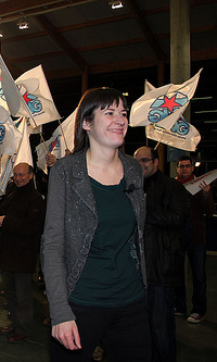 Ana Pont&oacute;n, a noite de apertura da campa&ntilde;a electoral