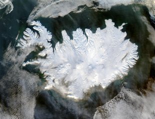 Islandia, dende o satélite Aqua, da NASA