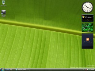 Escritorio dunha versi&oacute;n de desenvolvemento de Windows 7