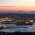 Imaxe da r&iacute;a de Ferrol na noite