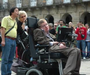 A visita de Hawking á Praza do Obradoiro xerou moita expectación