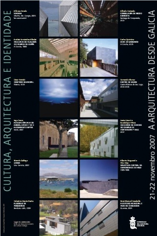 Cartaz das xornadas 'Arquitectura desde Galicia'