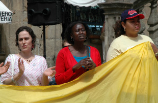 A marcha rematou en Prater&iacute;as, onde se deu lectura a un manifesto