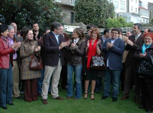 Aymerich e T&aacute;boas, na presentaci&oacute;n de M&aacute;is BNG
