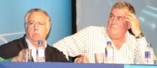 Pad&iacute;n, &aacute; esquerda, e Gato, os dous protagonistas da &uacute;ltima crise