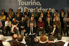 Emilio Pérez Touriño durante a xuntanza sectorial de Sanidade organizada polo PSdeG-PSOE