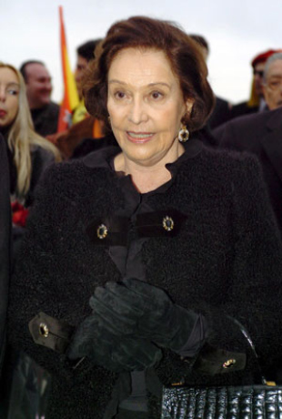 Carmen Franco, filla do ditador espa&ntilde;ol Francisco Franco