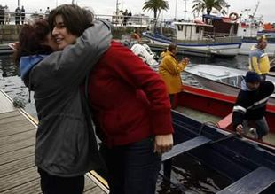 D&iacute;az participou nas mobilizaci&oacute;ns que pecharon a R&iacute;a de Ferrol / Foto: EU