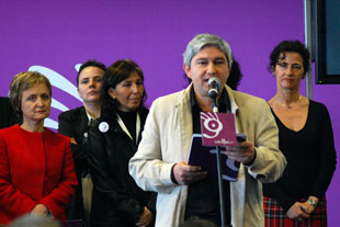 Fran Alonso na inauguraci&oacute;n do Culturgal 2008