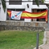 Foto tirada na tarde do pasado domingo, poucas horas antes da final do mundial de f&uacute;tbol de Sur&aacute;frica, no barrio de Vite (Compostela) / Viriato Calvo