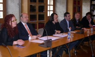 De esquerda a dereita, Ruiz Marcell&aacute;n, Rodr&iacute;guez Ca&ntilde;ada, Fern&aacute;n-Vello, Bar&aacute;, Droogenbroodt e Virallonga