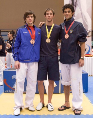 De esquerda a dereita José Fernández, Raúl Bouzas e Fernando Rascado