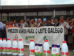 Nas &uacute;ltimas concentraci&oacute;ns, os tres sindicatos agrarios mantiv&eacute;ronse unidos