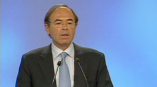 Pío García Escudero, voceiro do PP na noite electoral