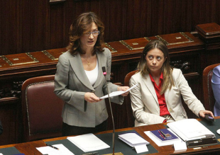 A ministra italiana de Educación, Mariastella Gelmini