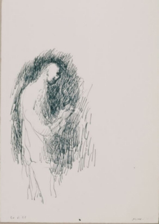 "Autorretrato in piedi", Zoran Muši?, 1995