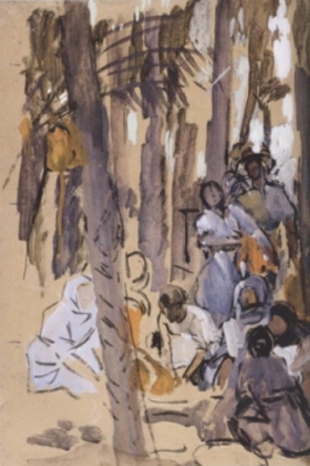"Palmeral de Elche", 1918, Museo Sorolla, Madrid