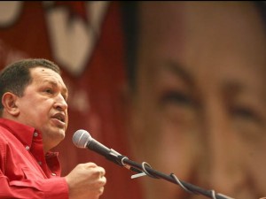 O presidente venezuelano Hugo Ch&aacute;vez por Xurxo Mart&iacute;nez Crespo