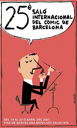 Cartel do 25 Sal&oacute; Internacional del C&ograve;mic de Barcelona