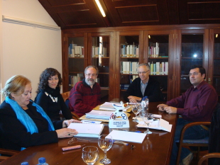 Unha imaxe do xurado da XX Edición do Lorenzo Baleirón