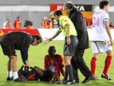 O dianteiro internacional, Achille Webo, non vai estar en Bala&iacute;dos
