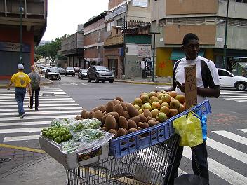Vendedor, Caracas. Foto Xurxo Mart&iacute;nez Crespo