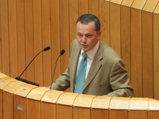 Agust&iacute;n Hern&aacute;ndez, nunha intervenci&oacute;n no Pleno do Parlamento