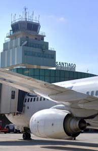Vista do aeroporto de Lavacolla / Imaxe: AENA
