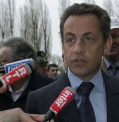 O presidente franc&eacute;s, Nicholas Sarkozy