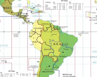 Fusos horarios en Latinoamérica