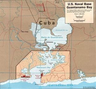 Base militar de EUA en Guantánamo (clique para ampliar)