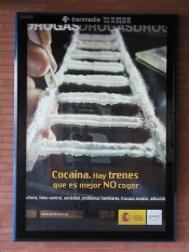 Cartaces contra o consumo de droga no Estado / Flickr: Tine!